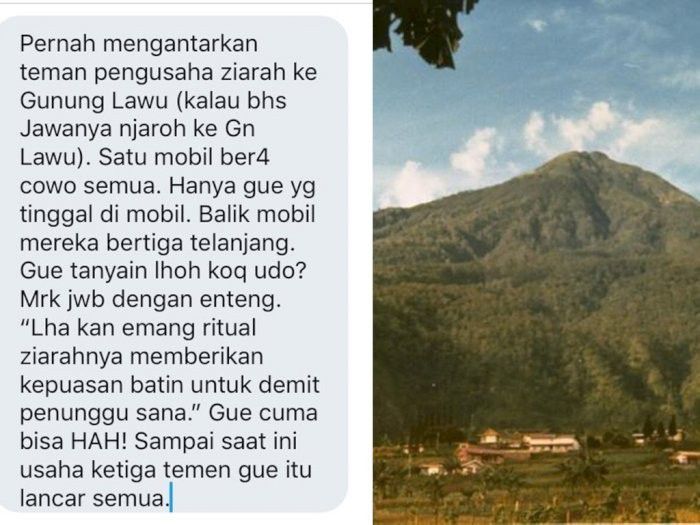 Pesugihan biasanya meminta Korban