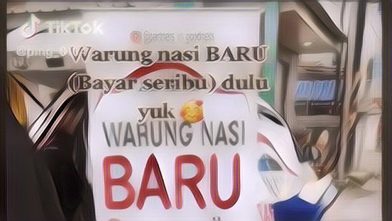 Inspiratif, Bisnis Warung Makan Ini Menawarkan Harga Seribu Rupiah Dan Makan Sepuasnya