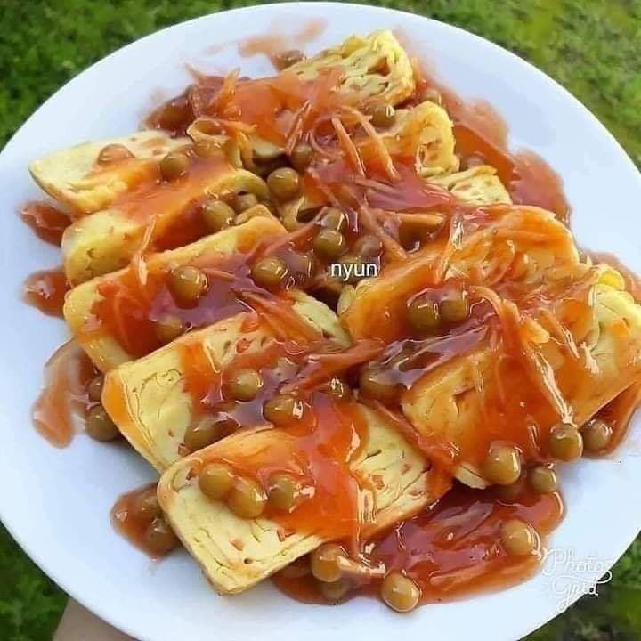 Telur Dadar Gulung Asam Manis