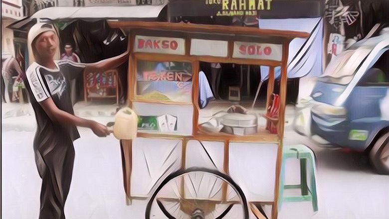 Viral! Polsek Cilandak Bongkar Outfit Intel saat Nyamar, Jadi Tukang Bakso Bawa HT