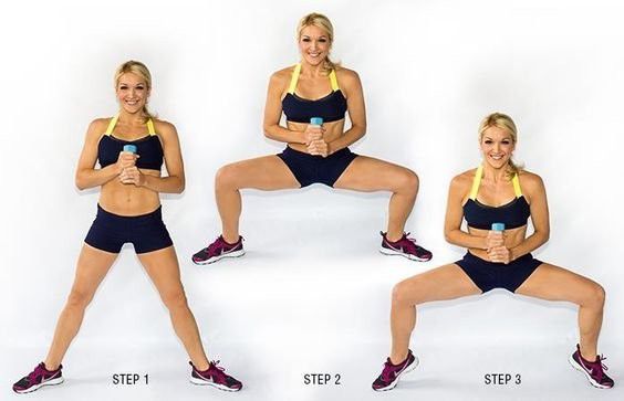 2. Plie Toe Squats