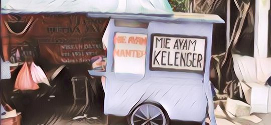 3 Alasan Gerobak Mi Ayam Banyak yang Berwarna Biru