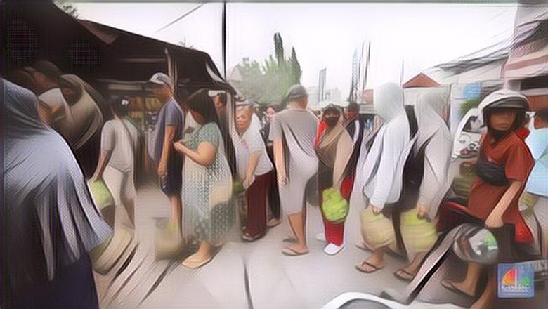 Viral Masyarakat Antre Beli Tabung Gas 3 Kg, Bahlil dan LPG Langsung Trending di X