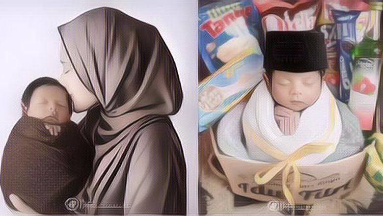 Lihat Gaya Menggemaskan Baby Baihaqqi, Anak Nadya Mustika dan Rizky DA saat Jalani Newborn Photoshoot