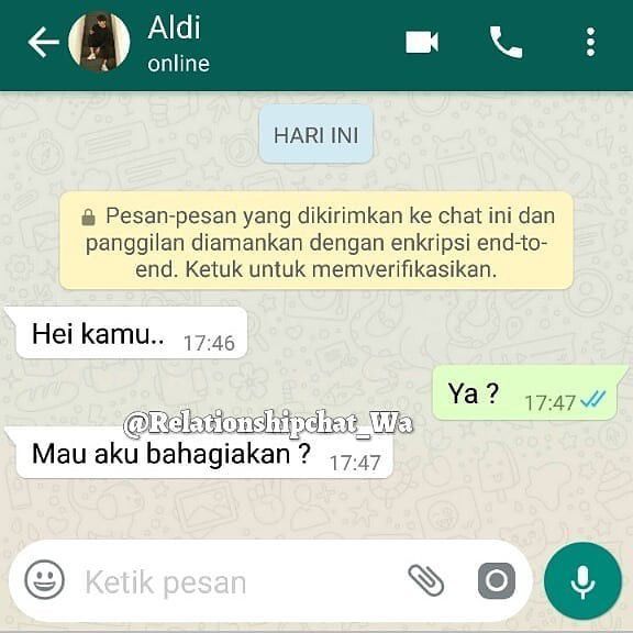 5. Bisa dicoba nih ke gebetan, siapa tau dia mau dibahagiakan