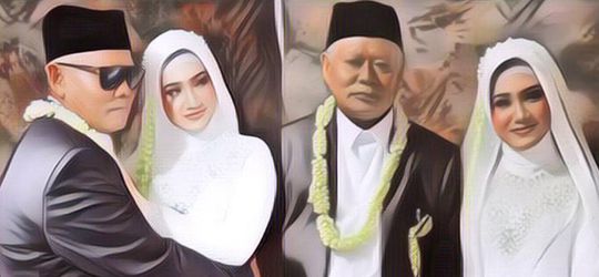 Heboh! Seorang Kakek Nikahi Gadis 18 Tahun, Warganet: Yang Muda Kalah Sama Yang Mapan