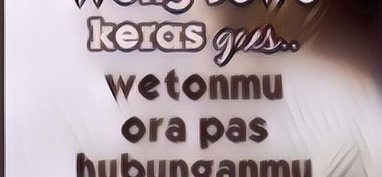 Status Bahasa Jawa Lucu Singkat yang Bikin Wkwkwk