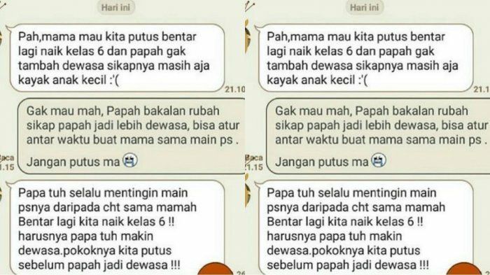 2. Mama mau kita putus bentar