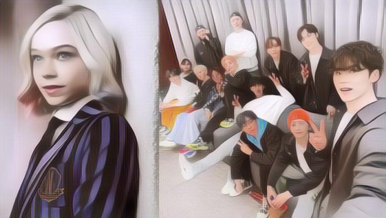 Emma Myers "Wednesday" Rekomendasikan Lagu Boyband SEVENTEEN ke Jimmy Fallon, yang Mana Ya?