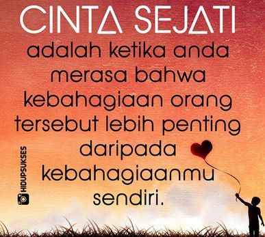 Apa itu cinta sejati?