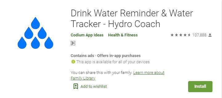 Drink Water Reminder & Water TRacker - Hydro Coach
