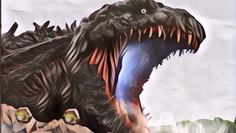 Penampakan Godzilla Asli Setinggi Monas Muncul di Jepang! Kayaknya Siap Diadu dengan Robot Gundam Nih