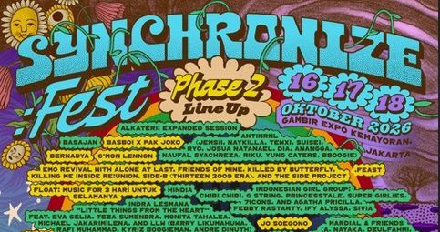 Synchronize Fest 2026 Umumkan Sederet Lineup Fase ke-2: Ada Reuni Emo dan Girl Band
