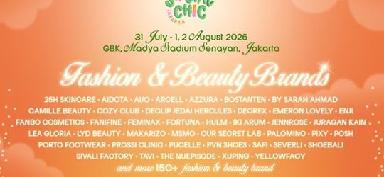 Social Chic Jakarta Hadirkan Ratusan Fashion dan Beauty Brand, Dimeriahkan Tulus, Mahalini, hingga King Nassar