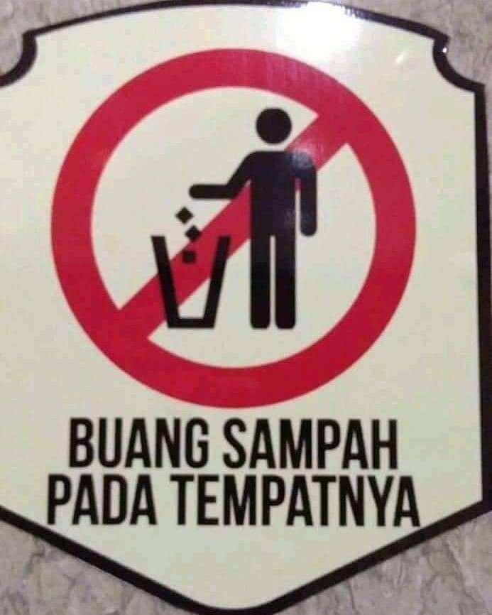 5. Gambar Tempat Sampah Dicoret.