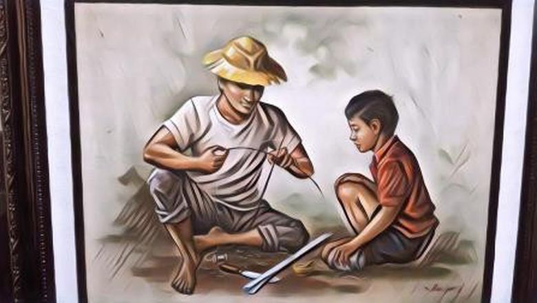 Warga Pemalang Ini Punya Koleksi Lukisan Langka yang Harga Satunya Bisa Ratusan Miliar