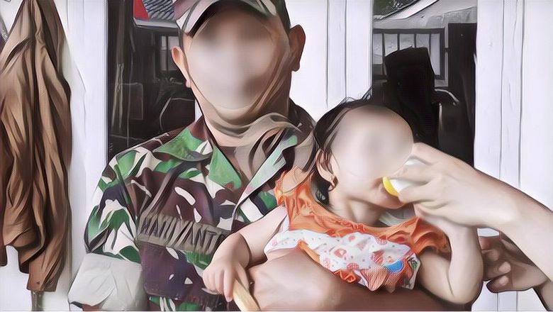 Kisah Pilu Tangis Anak Kecil di Pelukan Jenazah Ayahnya