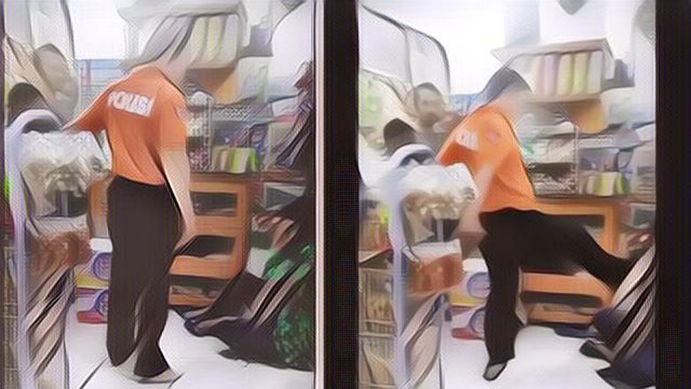 Hadiahi Pencuri dengan Tendangan, Seorang Anggota Polisi Dicopot dari Jabatannya