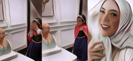 Ngakak! Fitri Tropica Beri Kejutan Kue Penyok Berbentuk Elsa Frozen untuk Anaknya, Reaksinya Langsung Begini