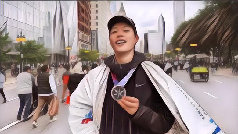 Keren! Aktor Ryu Joon Yeol Berhasil Menyelesaikan Marathon Pertamanya di Chicago 2023