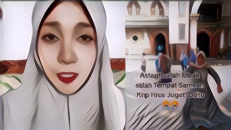 Wanita Ini Dapat Kecaman Usai Berjoget TikTok di Makam Syaikhona Kholil Bangkalan