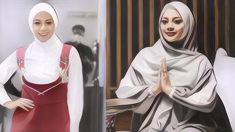Lihat 5 Gaya Outfit Berhijab ala Aurel Hermansyah, Bikin Pangling!