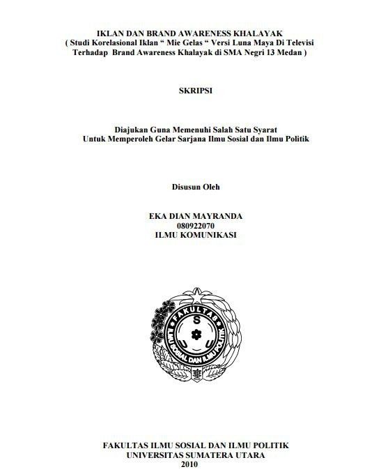 5. Mie Gelas Luna Maya dan Brand Awareness Khalayak SMA