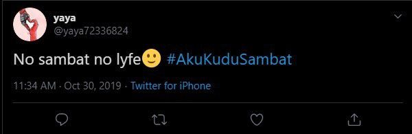 Komenan hastag aku kudu sambat