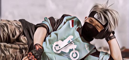 Gaya Nyentrik Driver Ojek Online, Auto Gagal Fokus Penumpangnya