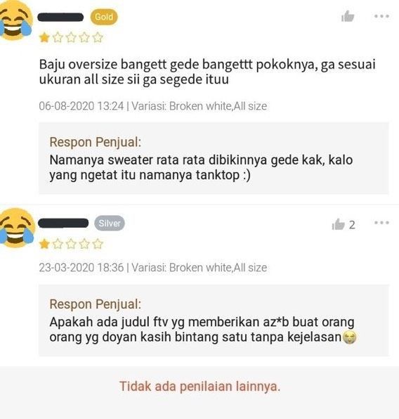 5. Tuh kan, para penjual olshop juga sedih kalo nggak dikasih penjelasan