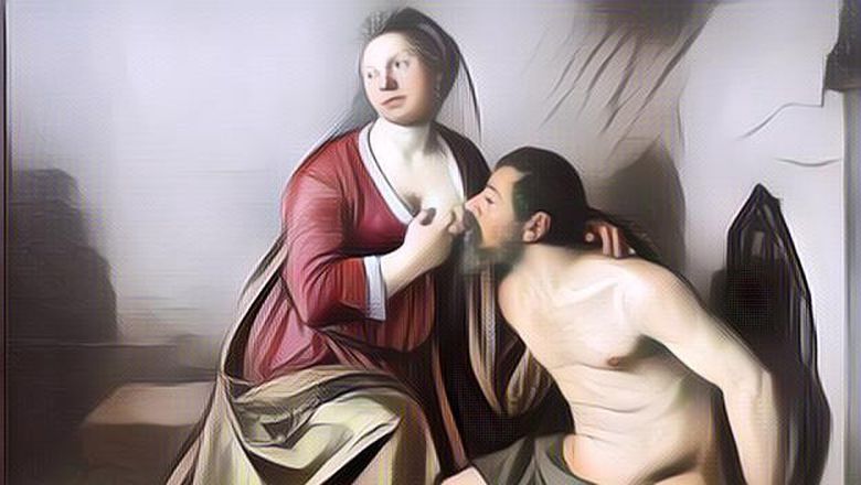 Fenomena Pria Dewasa Nyusu dalam Arti Sebenarnya ke Istri Ternyata Hal Lumrah di India