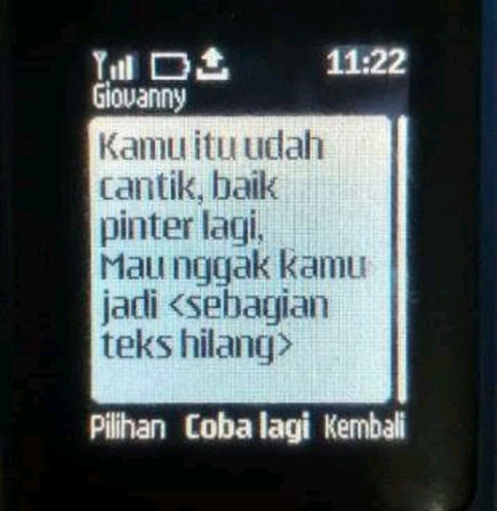 1. Mengirim pesan aja kepotong