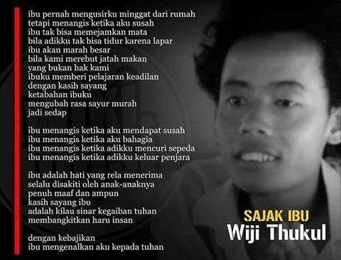2. Sajak Ibu karya Wiji Thukul