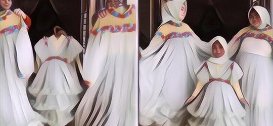 Aduh, Baju Lebaran Warna Hijau Mencolok Ini Lagi Viral, Bikin Mata Silau