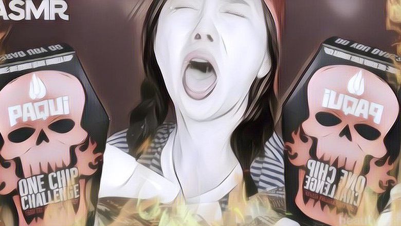 Wanita Ini Nyobain Keripik Super Pedas Harga Rp 800 Ribu Sekeping, Cuma Bertahan Beberapa Detik