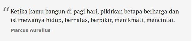 Dan bersyukur adalah salah satu cara untuk menyuntikkan motivasi pagi.
