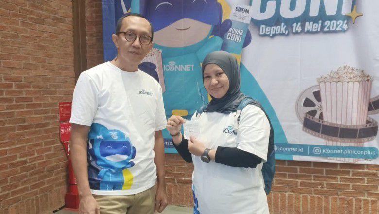 Lebih Dekat Dengan Pelanggan, ICONNET Gelar Event Nonton Bioskop Bareng