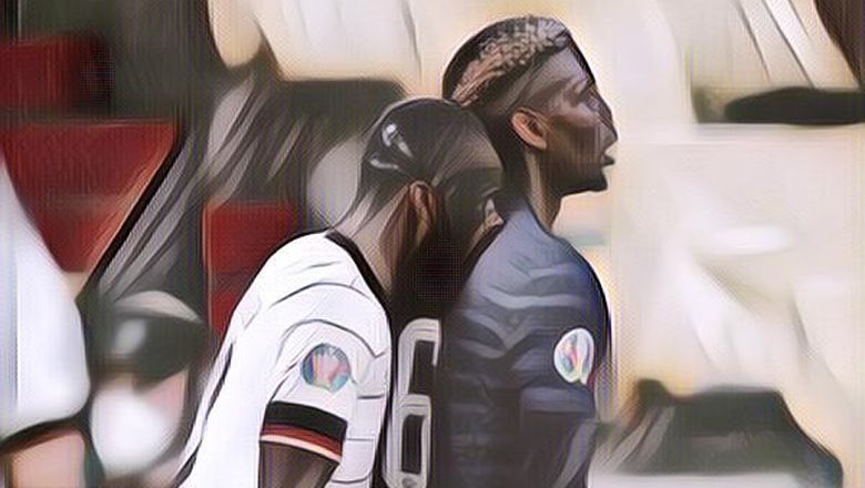 Bek Jerman, Rudiger Gigit Punggung Paul Pogba, Begini Tanggapan Pogba