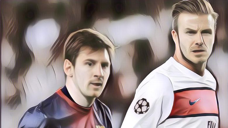 David Beckham Pensiun Gara-Gara Messi: Begini Ceritanya
