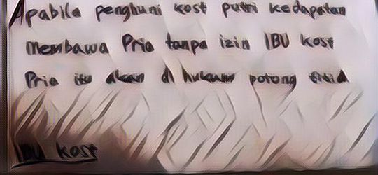 Pengumuman di Kos-kosan Ini Lucu Juga, Bikin Anak Kos Lupa Tanggal Tua