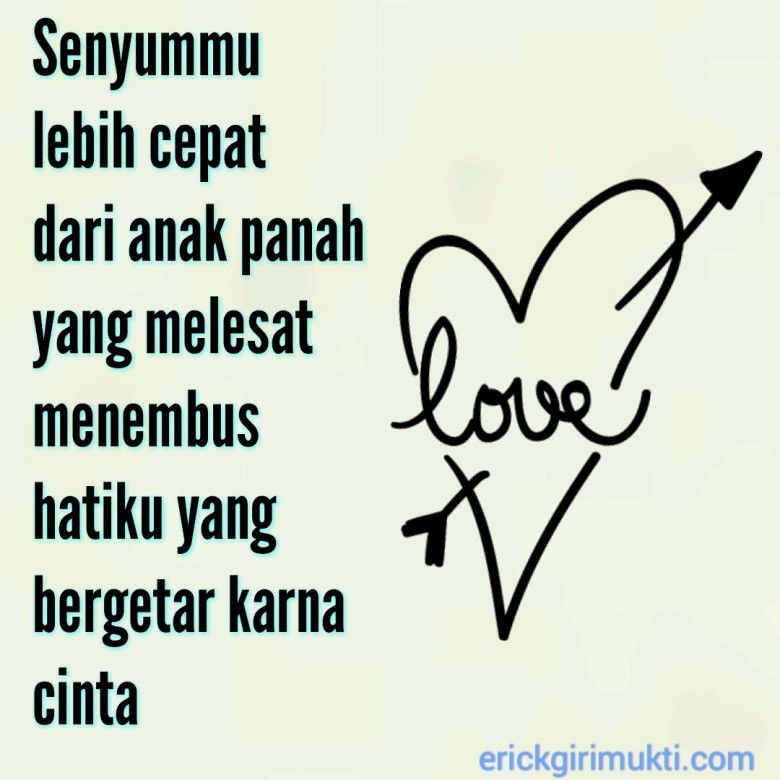 Rasa itu datang tiba-tiba, begitu saja menembus dada.