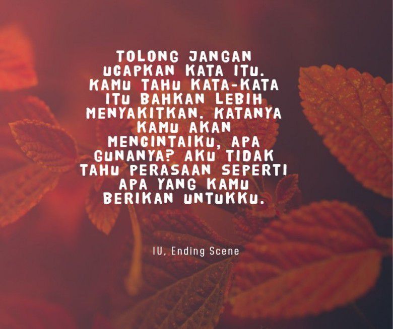 Ungkapkan apa yang kamu pikirkan, kalo perlu minta tolong padanya.