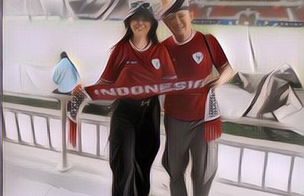 Bikin Iri! Fitri Carlina Bisa Foto Bareng Para Pemain Timnas Indonesia U-23 di Qatar