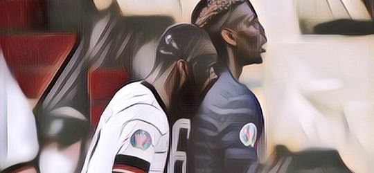 Bek Jerman, Rudiger Gigit Punggung Paul Pogba, Begini Tanggapan Pogba