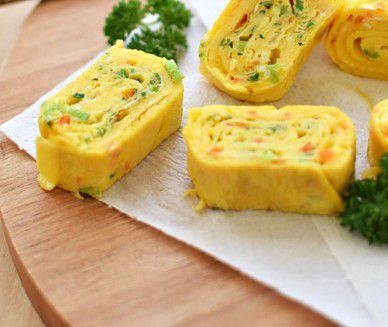 7. Telur Dadar Gulung Sayuran