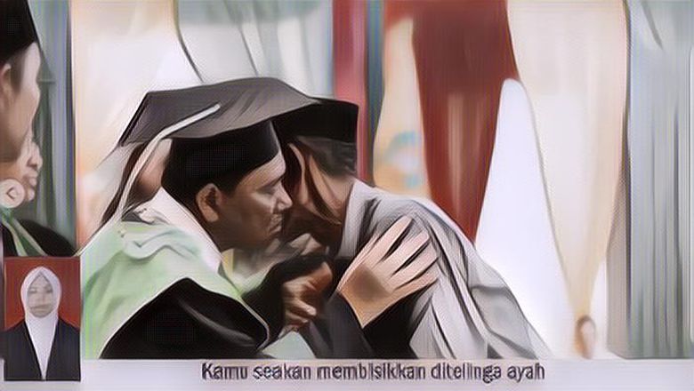 Momen Memilukan, Orangtua Mewakili Wisuda Almarhumah Anaknya, Sedih Banget
