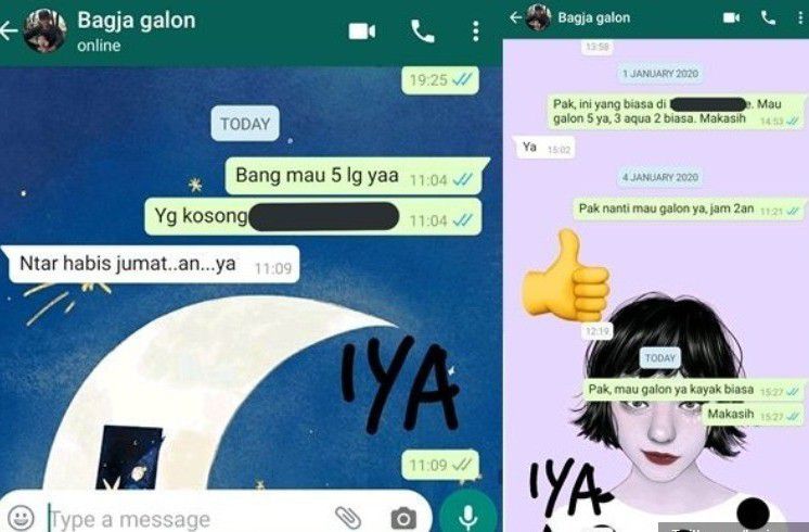 # Jawabnya kalo nggak singkat, ya paling pake stiker doang. Huft...