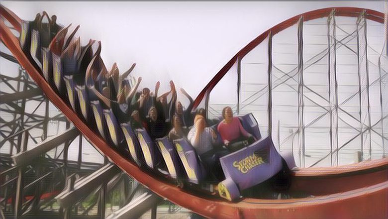 Di Kasih Tantangan Naik Roller Coaster Tak Boleh Teriak, Ekspresi Wanita Ini Bikin Ngakak