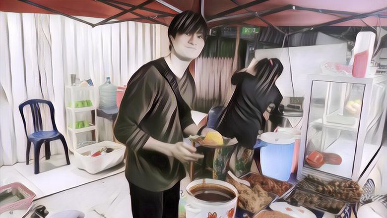 Berasa Dijualin Lee Min Ho, Penjual Nasi Kuning Asal Samarinda Ini Viral