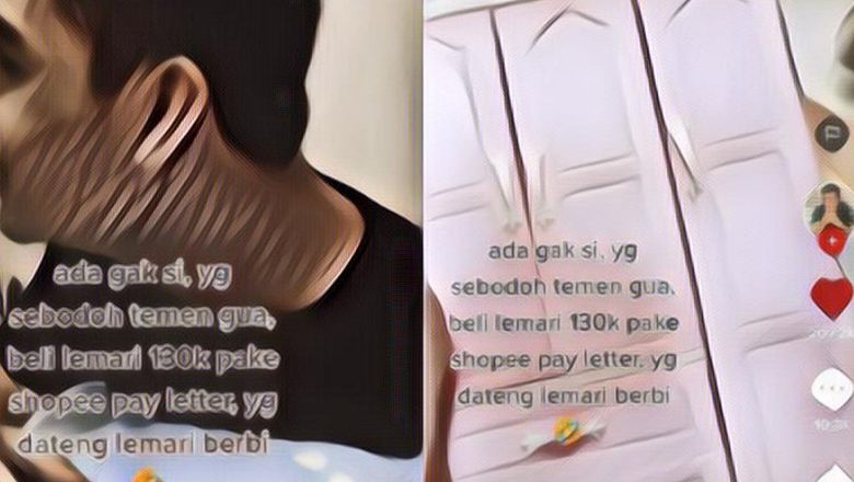 Iseng Beli Lemari Harga Rp 130 Ribu Pakai PayLater, Endingnya Bikin Ngakak